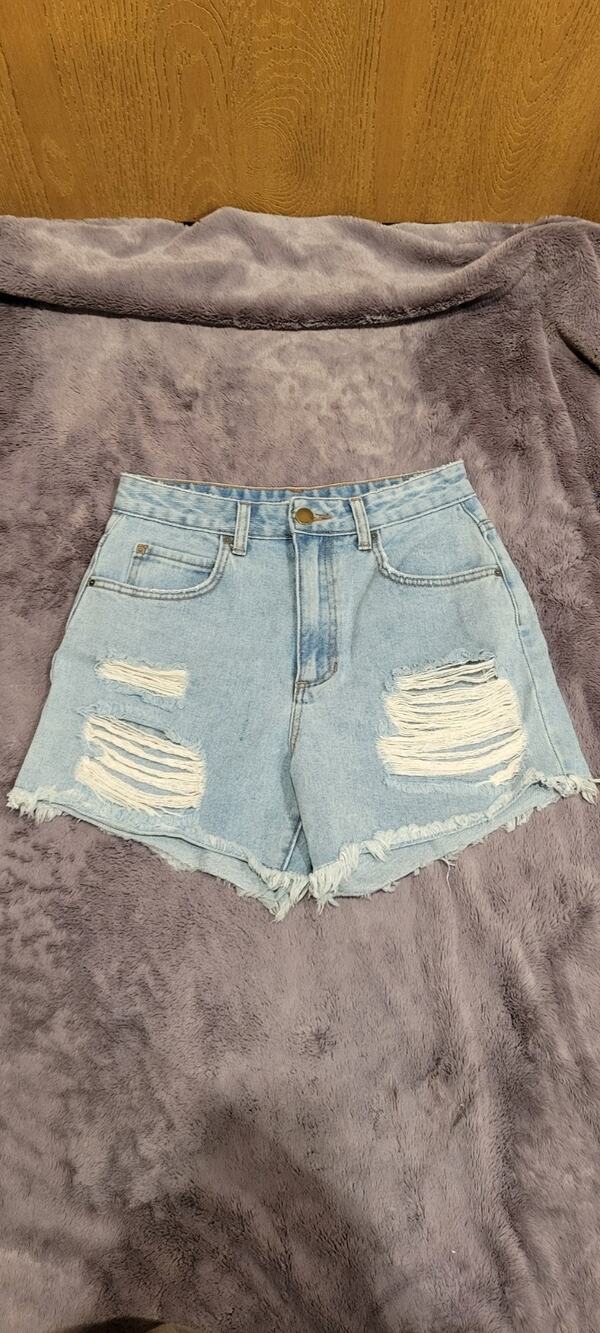 Billabong Distressed Denim Shorts Womens 26 Raw Hem Summer Beach Festival Boho